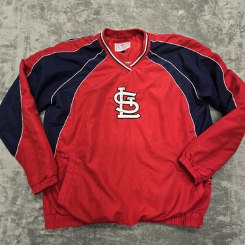 St. Louis Cardinals Windbreaker Mens XXL Pull-Over‎ Genuine Merchandise